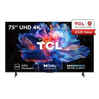 TCL TV V6C 75V6C 75" 4K Ultra HD Smart TV, Wi-Fi, metalik, 330 cd/m²